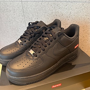 Nike x Supreme Air Force 1 Low Black (나이키 x 슈프림 에어포스1 로우 블랙) 리뷰 및 사이즈 추천