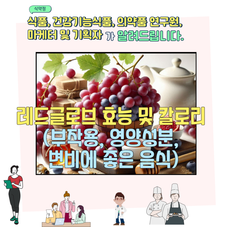  레드글로브 효능 및 칼로리 (부작용, 영양성분, 변비에 좋은 음식)