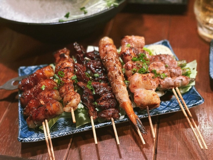  모듬꼬치 맛집 건대 이자카야 데이트 후토