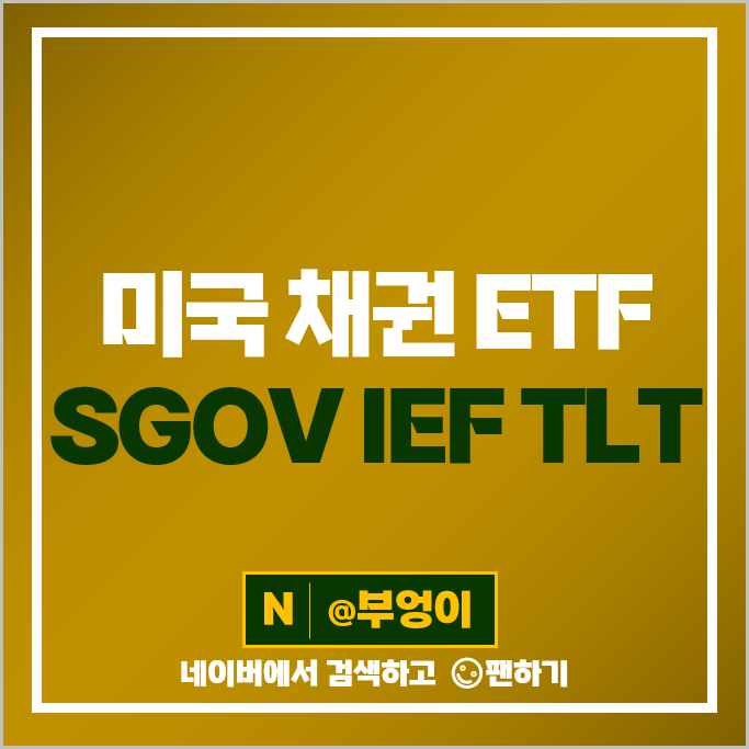 미국 국채 투자 방법 채권 ETF SGOV IEF TLT 주가 배당 미국 국채 투자 방법 채권 ETF SGOV IEF TLT 주가 배당