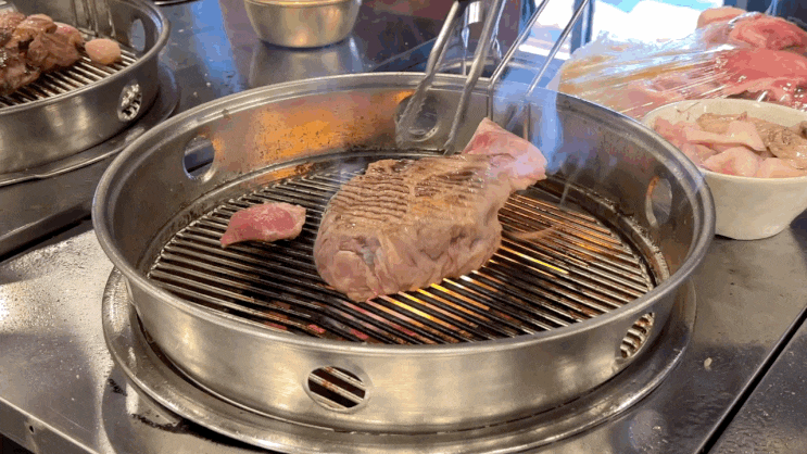  [ 흑돼지형제들 파주운정가람마을점 ] 연탄에 구워 먹는 흑돼지맛집