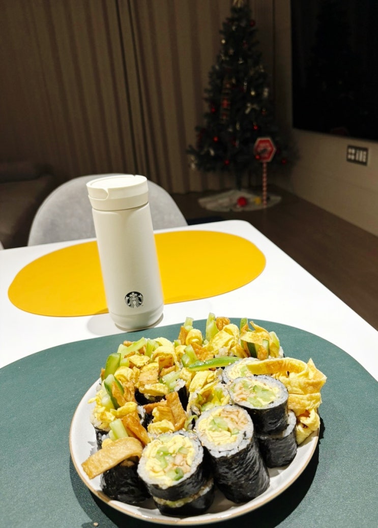  어묵 오이 김밥_아침 간편식으로 시도했으나, 간편식 아님, 워킹맘 회사 지각할뻔...