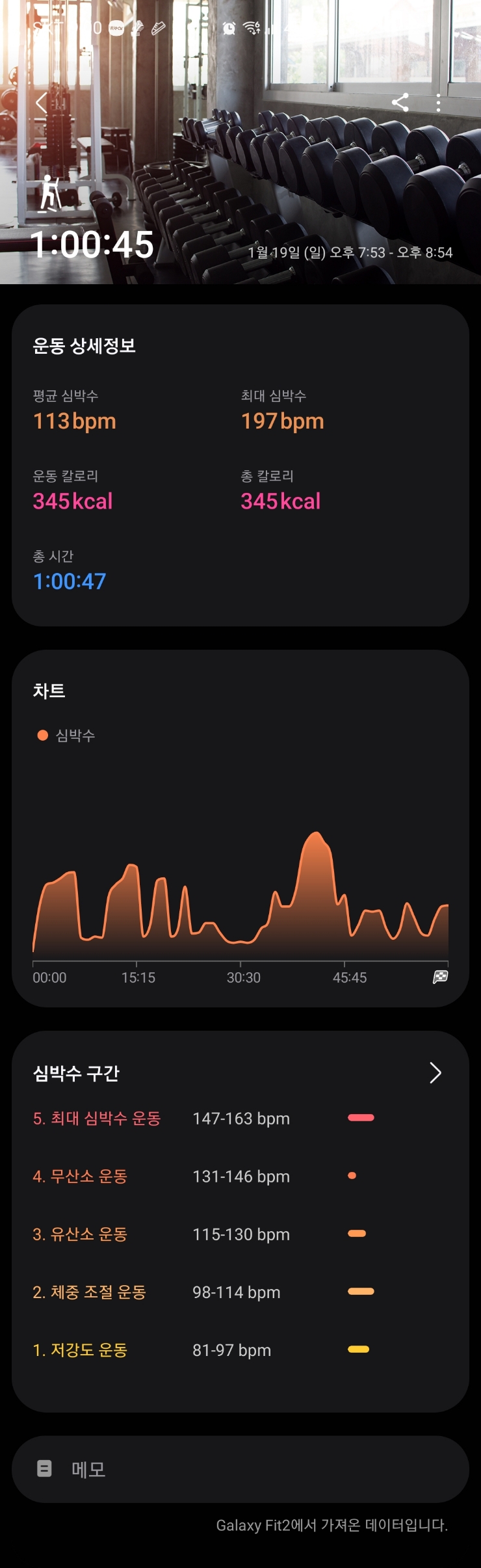  [스텝퍼] 1/19일(일)