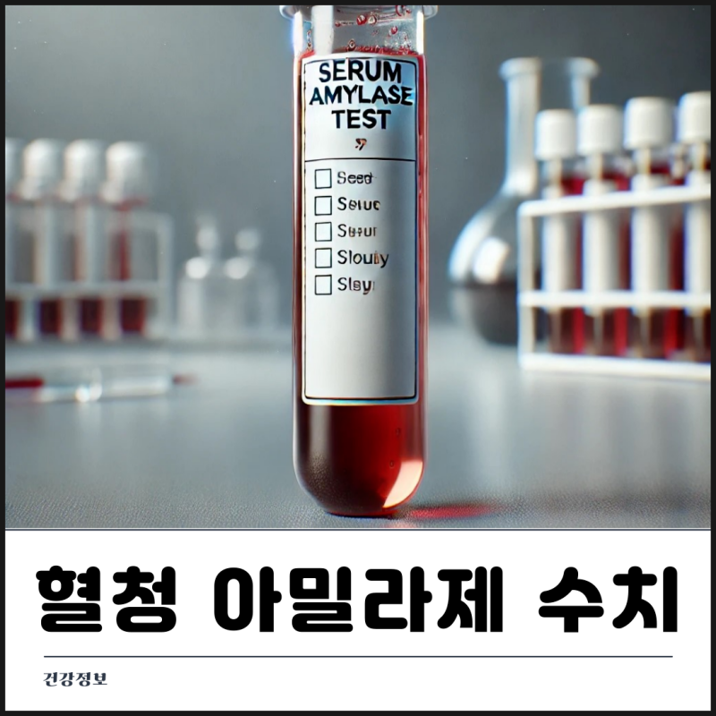 혈청 아밀라제 수치 정상 높으면 낮으면 관리방법