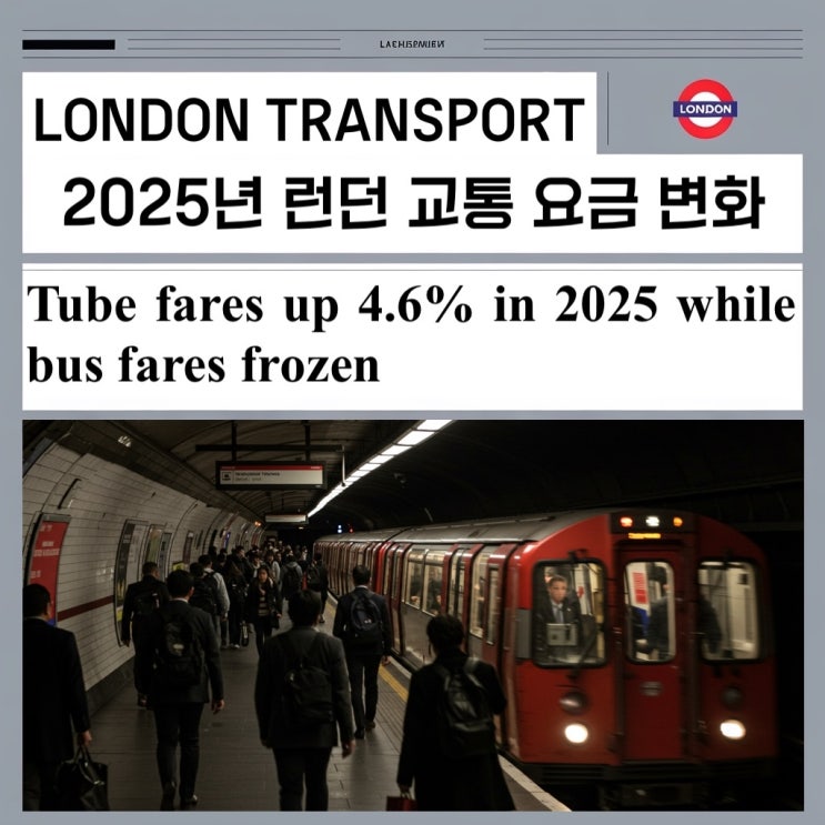  런던 교통비 또 오른다? 2025년 런던 교통 요금 변화 총정리