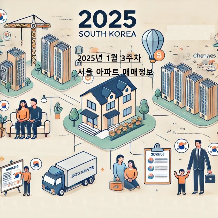  서울 아파트 실거래가로 보는 시세 변화!2025년 1월 3주차(2025.01.12 ~ 25.01.18) 가장 큰 하락/상승 아파트는? (역대 최고가,역대 최저가 매매 아파트포함)