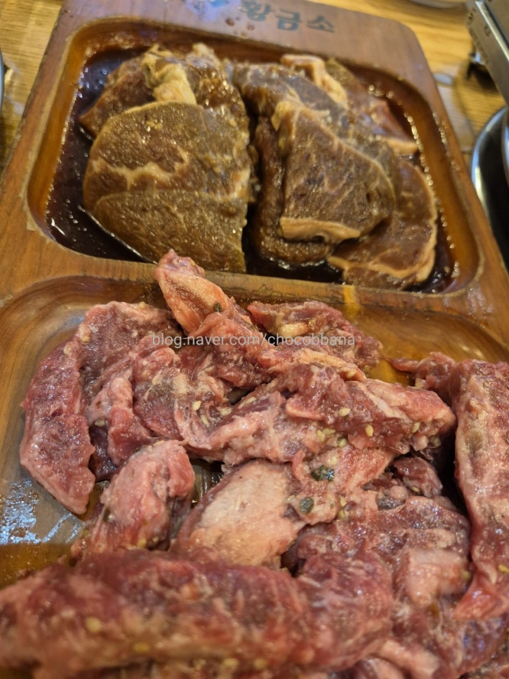  황금소 가락본점 경찰병원 갈비살 부채살 숯불구이 맛집 미국산 양념소갈비