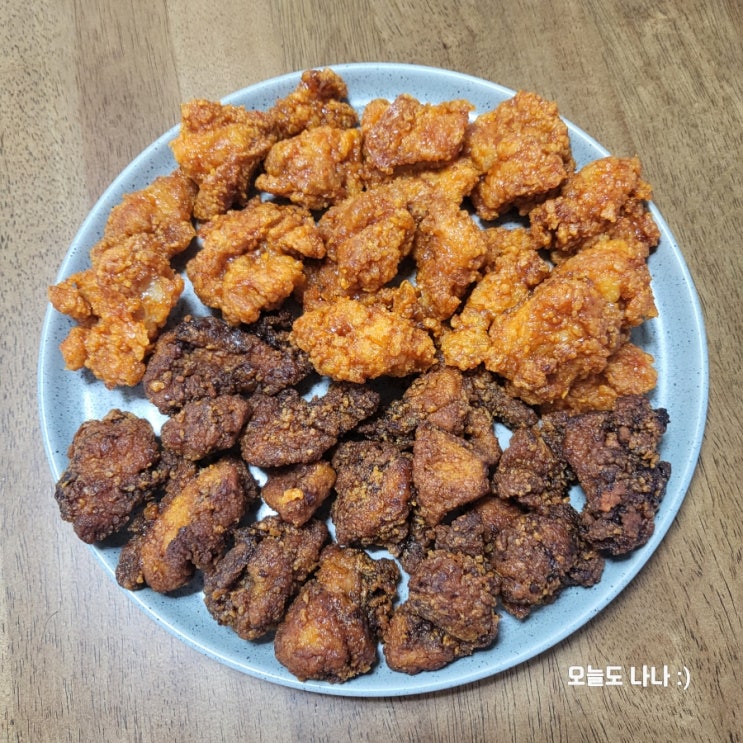  내돈내산 트레이더스 치킨 추천! 푸라닭 달콤 순살강정, 블랙 알리오 순살강정 :D
