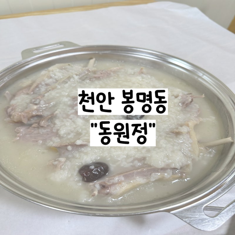 [일상기록] 천안 누룽지백숙 동원정