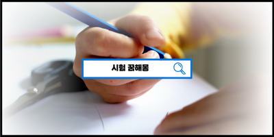  [꿈해몽풀이] 시험꿈 시험보는꿈 시험잘보는꿈 시험합격꿈 시험떨어지는꿈