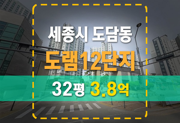  세종시 도담동 도램마을12단지 엘가 아파트 법원 경매