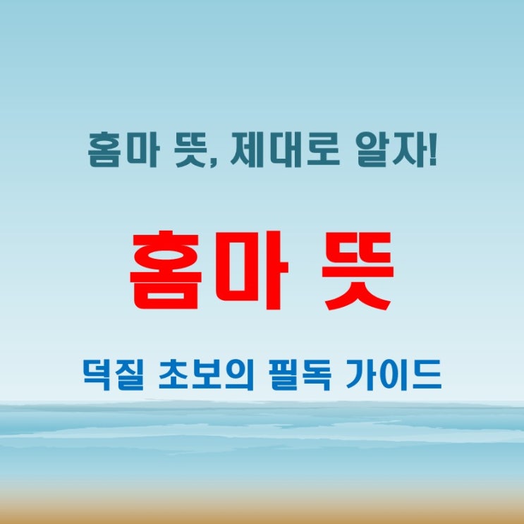  홈마 뜻 한 번에 이해하기! 덕질 초보도 알 수 있는 쉬운 설명