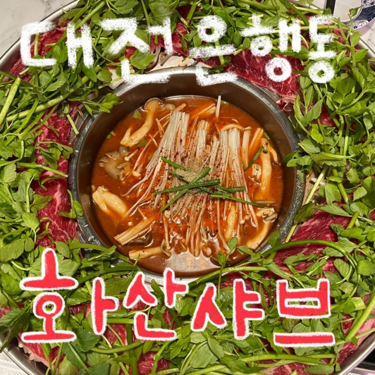  대전 은행동 샤브 맛집 ‘화산샤브 대전은행점’ 후기