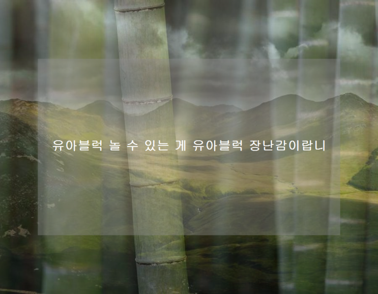  유아블럭 놀 수 있는 게 유아블럭 장난감이랍니