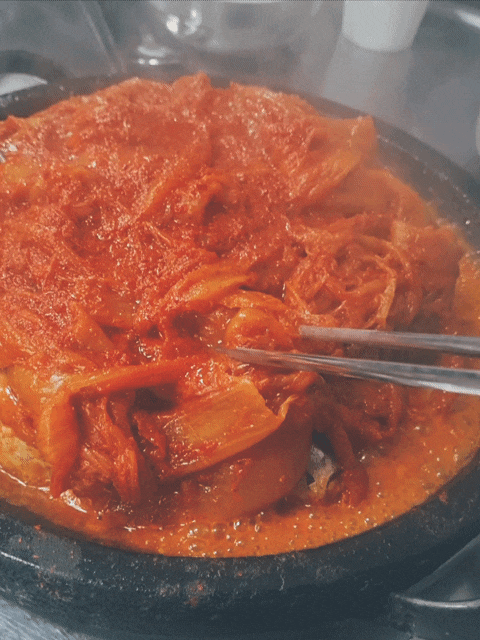 구리 어랑추 점심식사 주차장