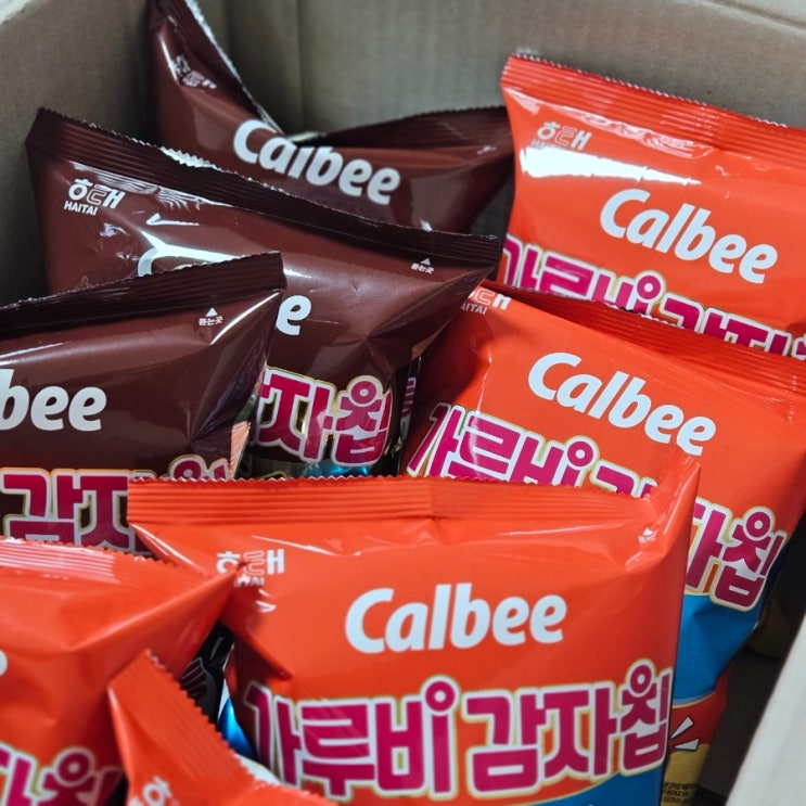  가루비감자칩 신상, 야키니쿠맛 이거 진짜 맛있네,