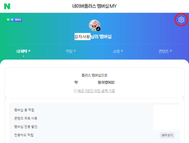  네이버플러스 멤버십 결제 시 네이버페이 포인트로 우선사용 설정하기