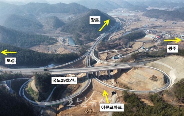  “장흥·광주 가까워진다” 장흥 유치면~화순 이양면 지방도839호선 4차로 개통