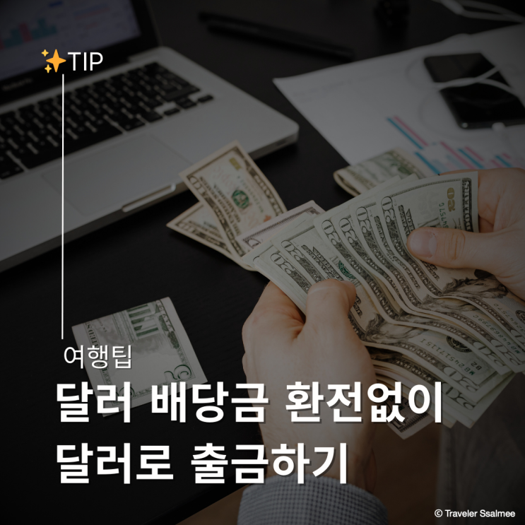  달러 배당금 원화 환전없이 달러로 출금하는 방법 (미래에셋, 하나은행 밀리언달러 외환계좌)