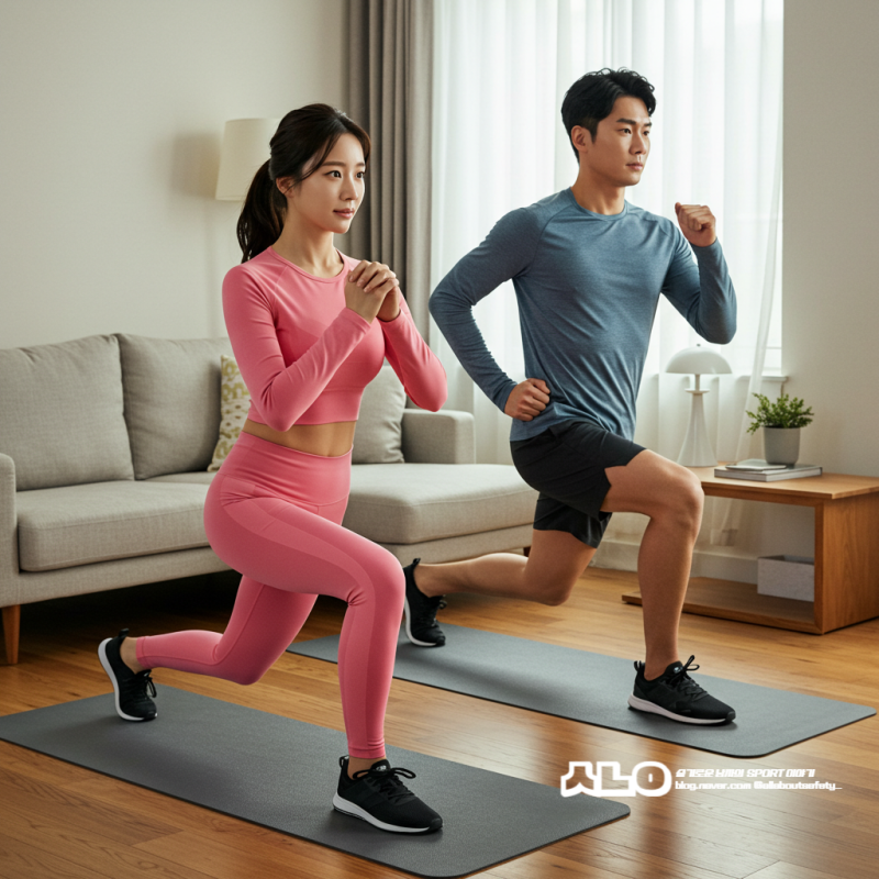 워킹 런지 효과 제대로 알고 운동하자!