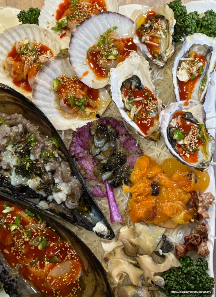  송파 횟집 안주마을 방이동 맛집 해산물 모둠 칼국수