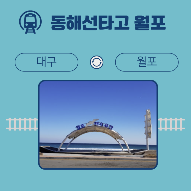  2025년  대구 - 월포 드디어 기차로!!