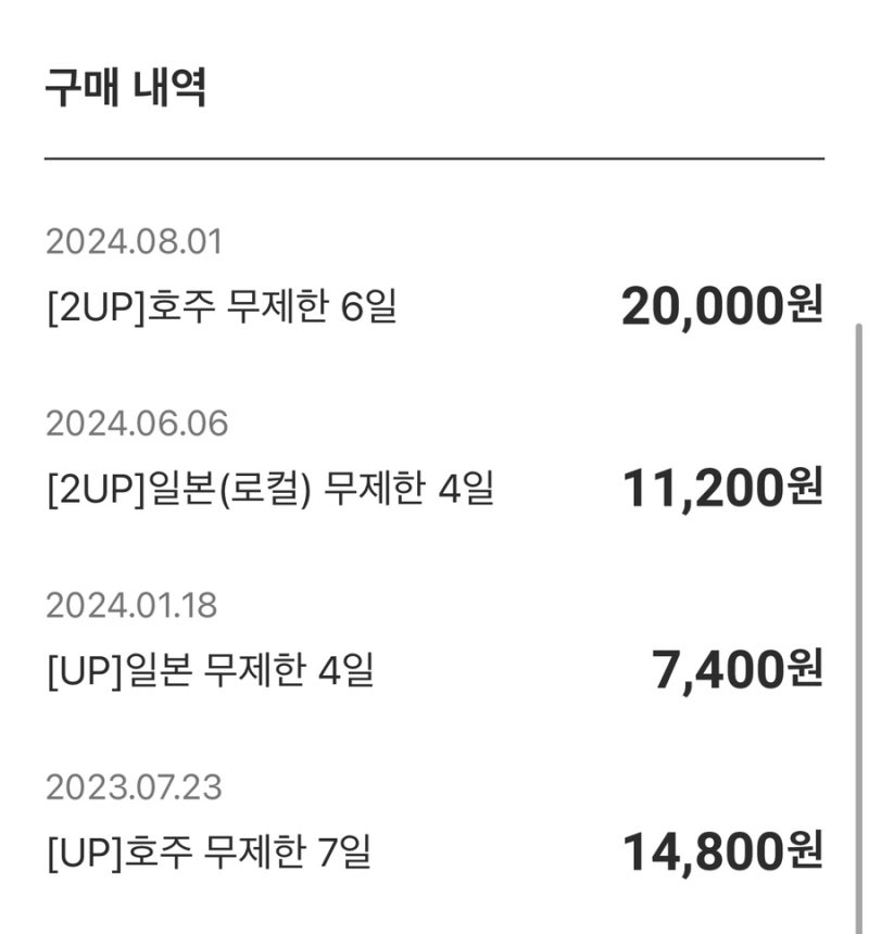 로밍도깨비 eSIM // 일본,일본(로컬망)무제한 비교, 사용후기