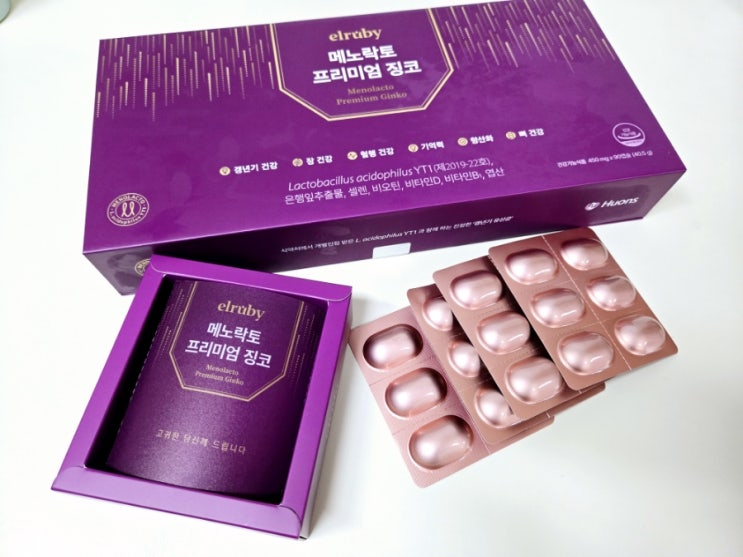  갱년기와 장 건강, 한 번에 잡았다! 갱년기유산균YT1 휴온스 메노락토 프리미엄 징코 설선물추천해요.