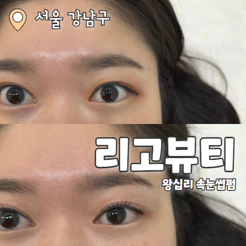  리고뷰티 : 눈시림 없이 완벽한 펌 왕십리 속눈썹 추천후기