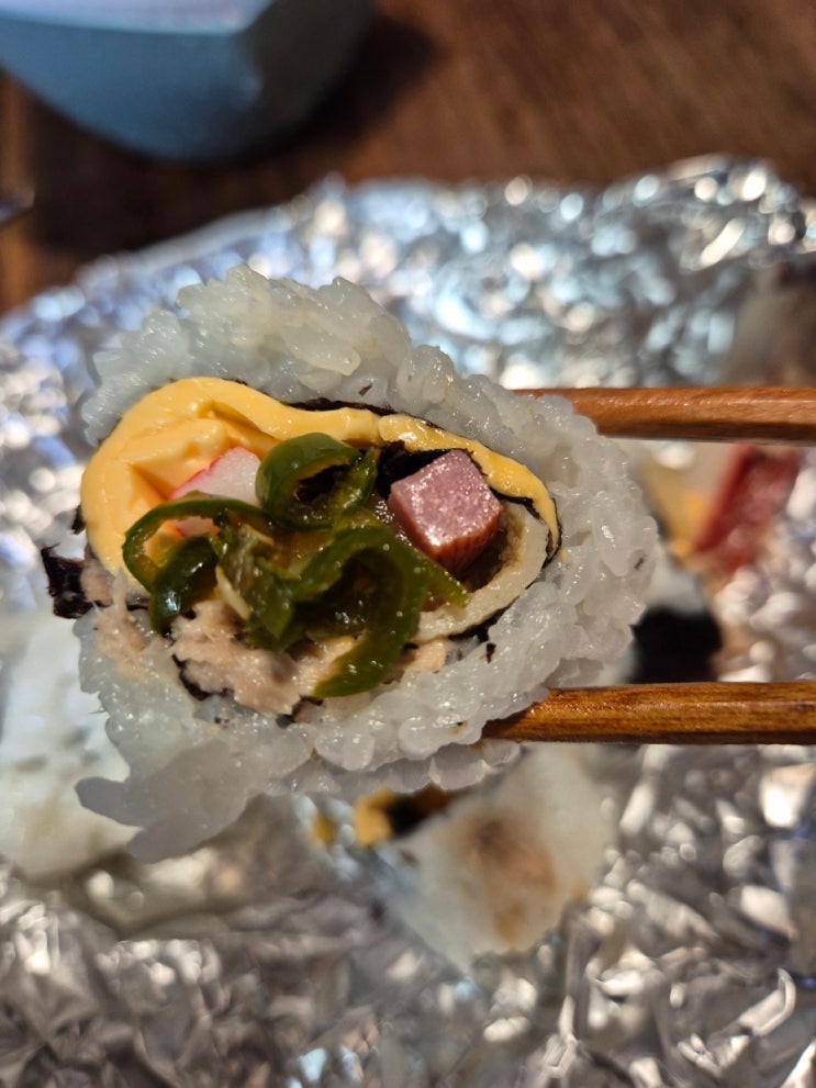  [광장전통시장] 다정한 모녀의 원조누드치즈김밥