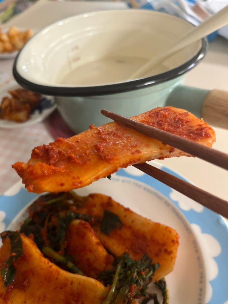  100% 국내산으로 만든 총각김치! 태초마을 외할미김치곳간 후기