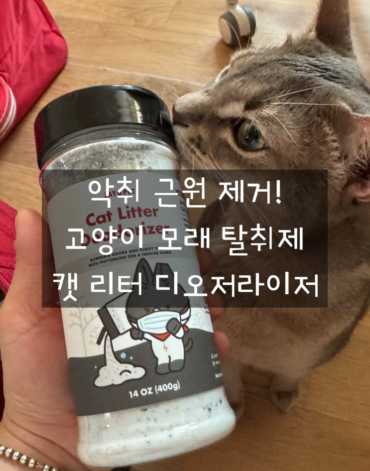  집사의 코를 살려줘! 고양이모래탈취제 캣리터 디오더라이저