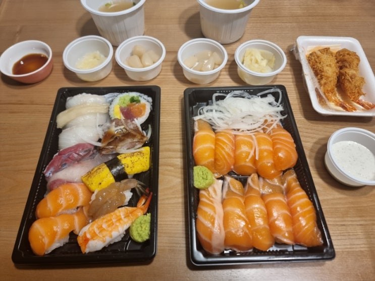 검단초밥 맛집 도시스시! 판초밥과 생연어초밥 방문포장 후기에요 검단초밥 맛집 도시스시! 판초밥과 생연어초밥 방문포장 후기에요
