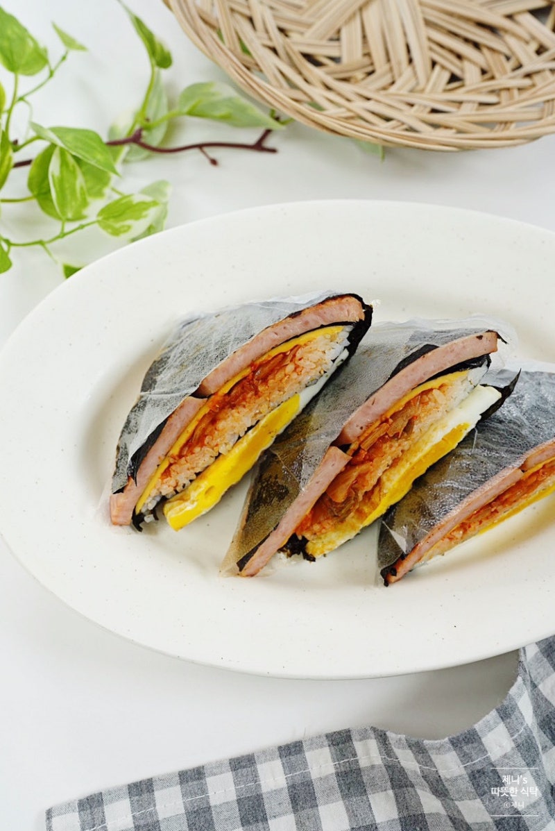 접는김밥 만들기 사각김밥 간단김밥