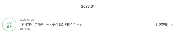  2025년 푸른 뱀의 해 새해 첫기부~