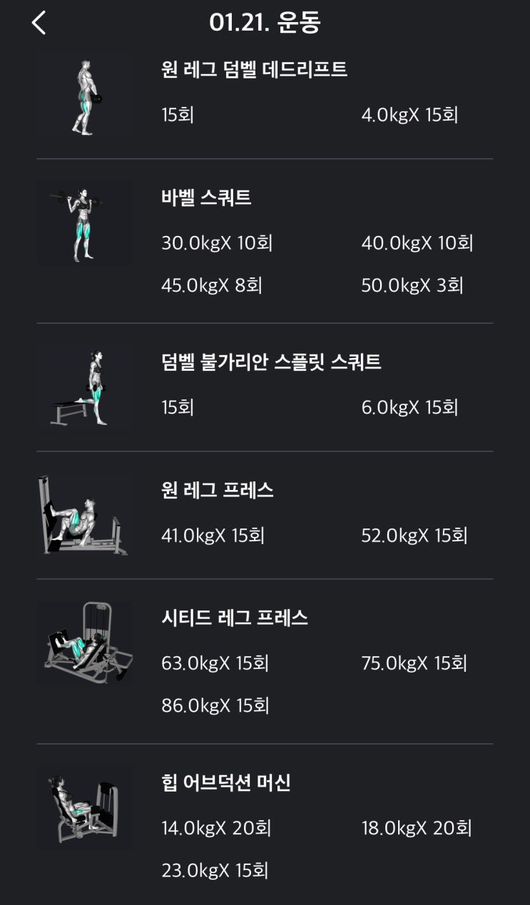  [운동일기] 51. 컨디션 굿 (하체)