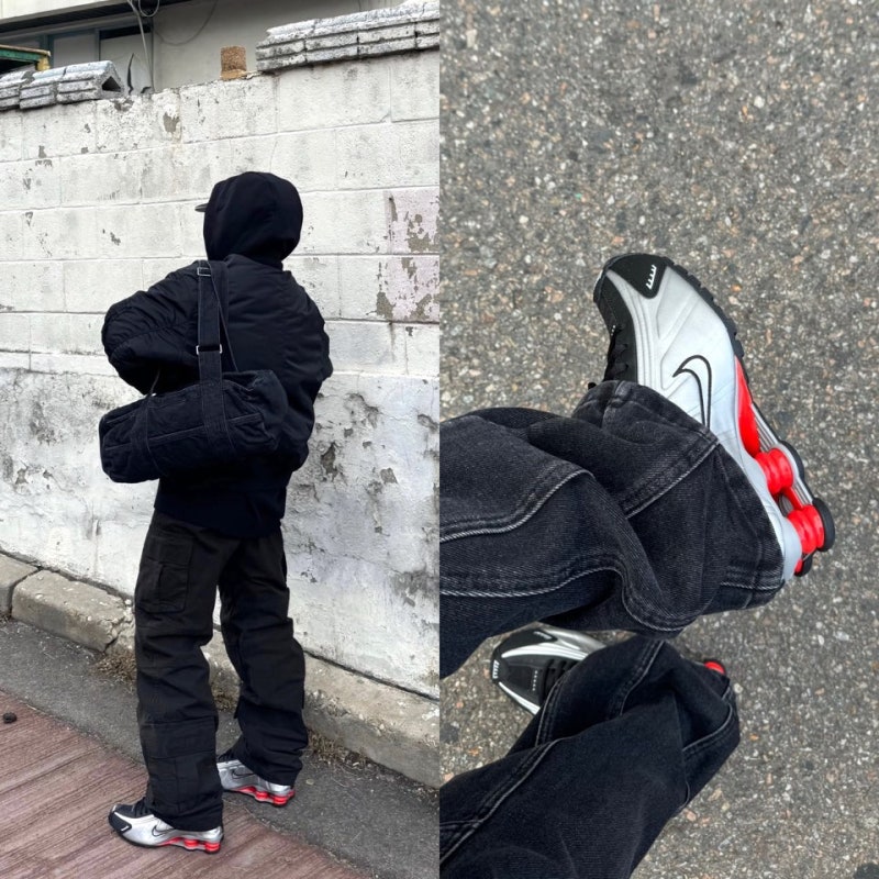 다시 돌아온 나이키 샥스 R4 블랙 메탈릭 실버 사이즈 후기 여자 운동화 추천 남자 스니커즈 ....