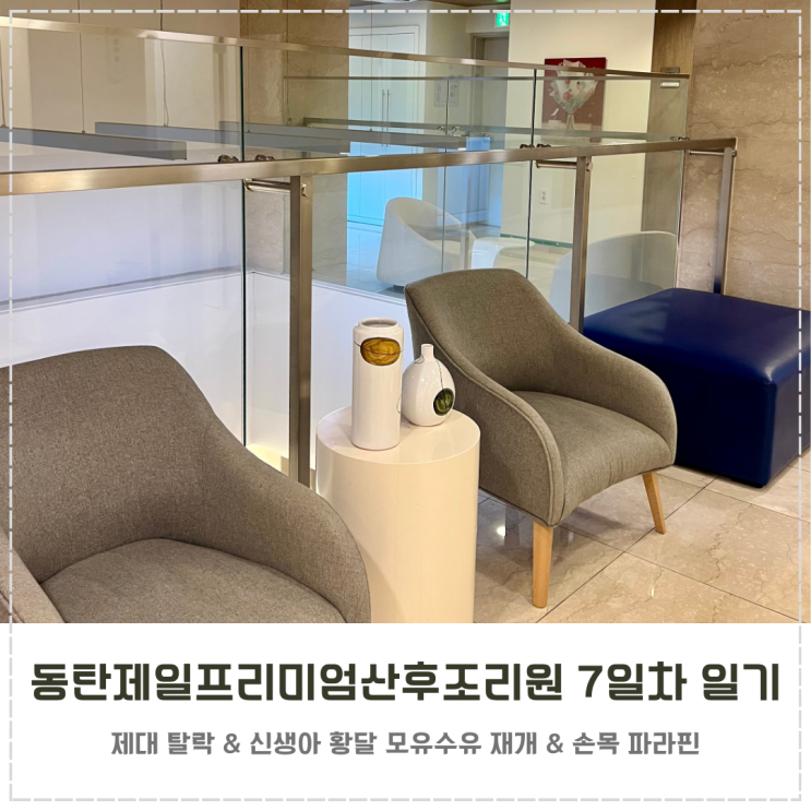  동탄제일프리미엄산후조리원 7일차 일기 생후 9일