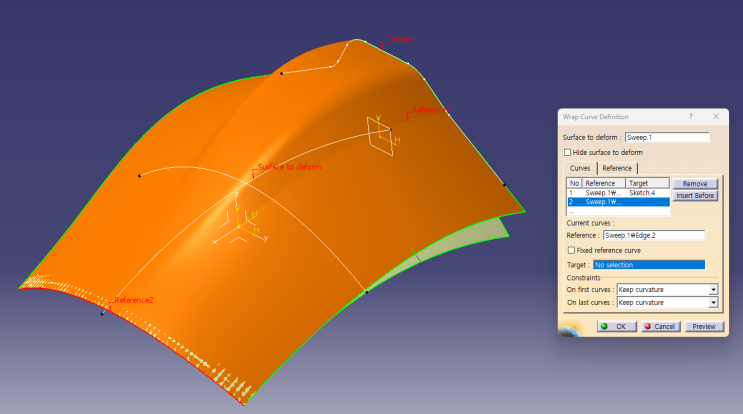  Wrap Curve [Generative Shape Design 명령어]