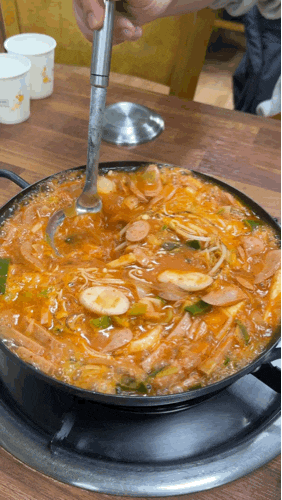  통영 무전동 현지인 맛집 또간집 되뫼골부대찌개 웨이팅 내돈내산