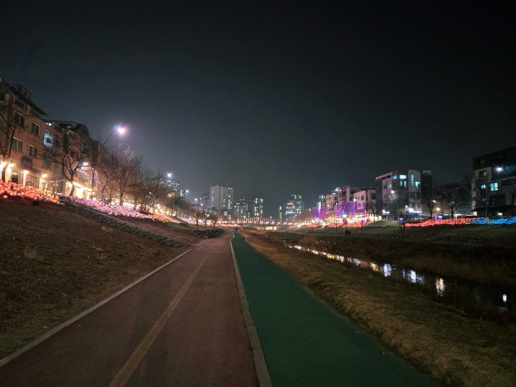  용암천 5.33km 런닝 (누적:36.05km)