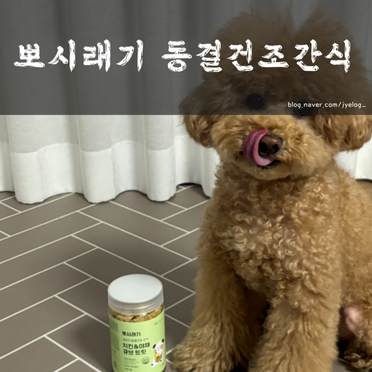  강아지 동결건조간식 [뽀시래기 치킨&야채 큐브트릿]