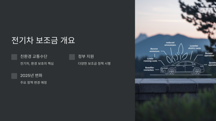  2025년 전기차 지원금, 가장 많이 받을 수 있는 방법