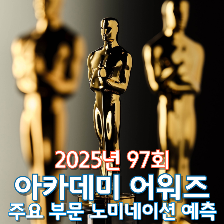  2025년 97회 아카데미 어워즈 주요 부문 노미네이션 예측