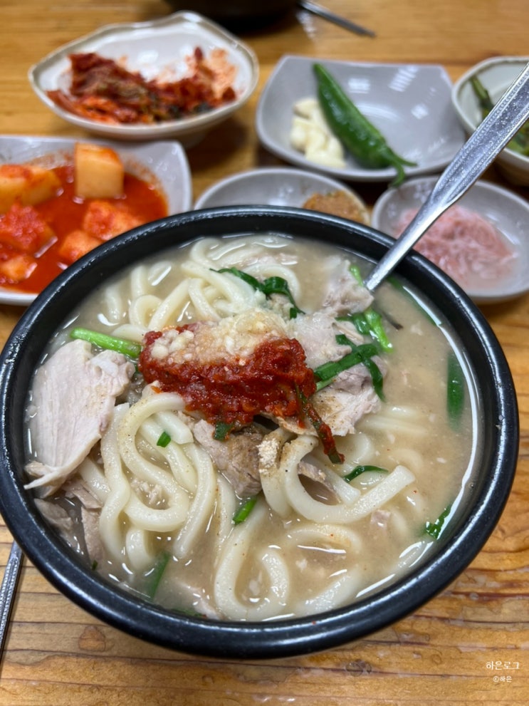  합천일류돼지국밥 일요일 점심 웨이팅 주차 돼지우동 후기
