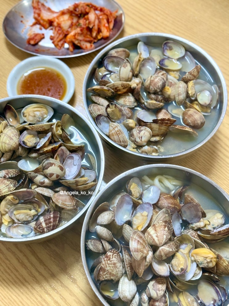  맛있는 녀석들 전라도 팥 바지락칼국수 의왕 점심 맛집 부추전 필수!