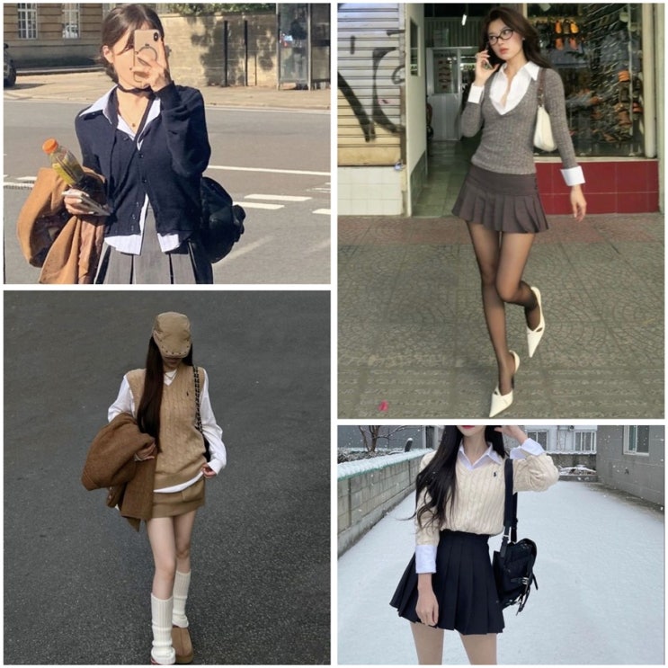  프레피룩 뜻 특징 쇼핑몰 에이블리 브랜드, 여자 봄 코디 모아보기