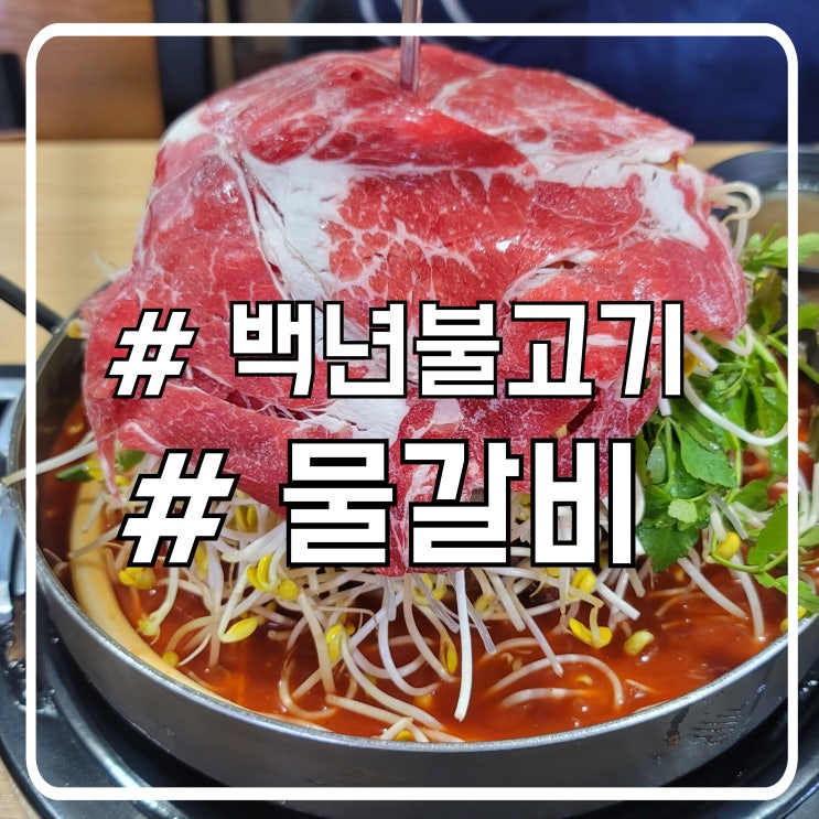  안산 고잔역 맛집 매운 물갈비 술안주로 좋은 백년불고기