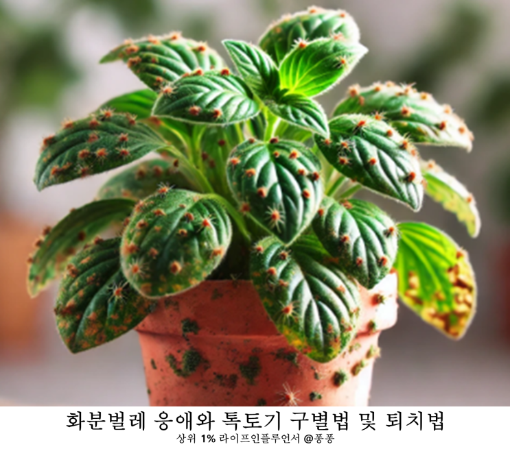  화분 킬러 응애 화분벌레 톡토기 구별법 응애약 퇴치