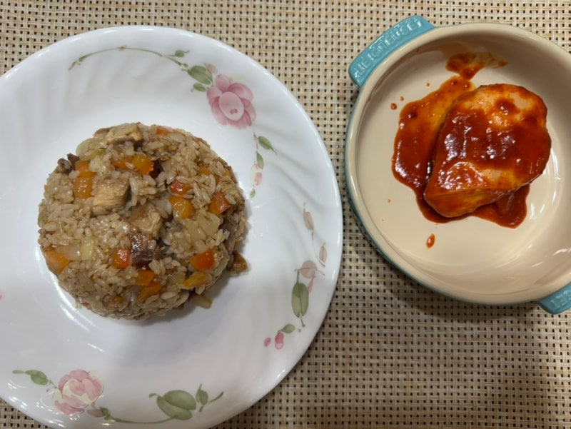 소스 닭가슴살 랭킹닭컴 맛있닭 소스 통 닭가슴살 볶음밥만들기